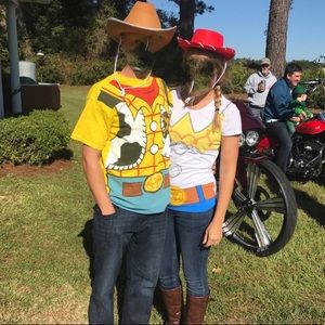 T-shirts/Hats Couple Costume- Woody/ Jesse